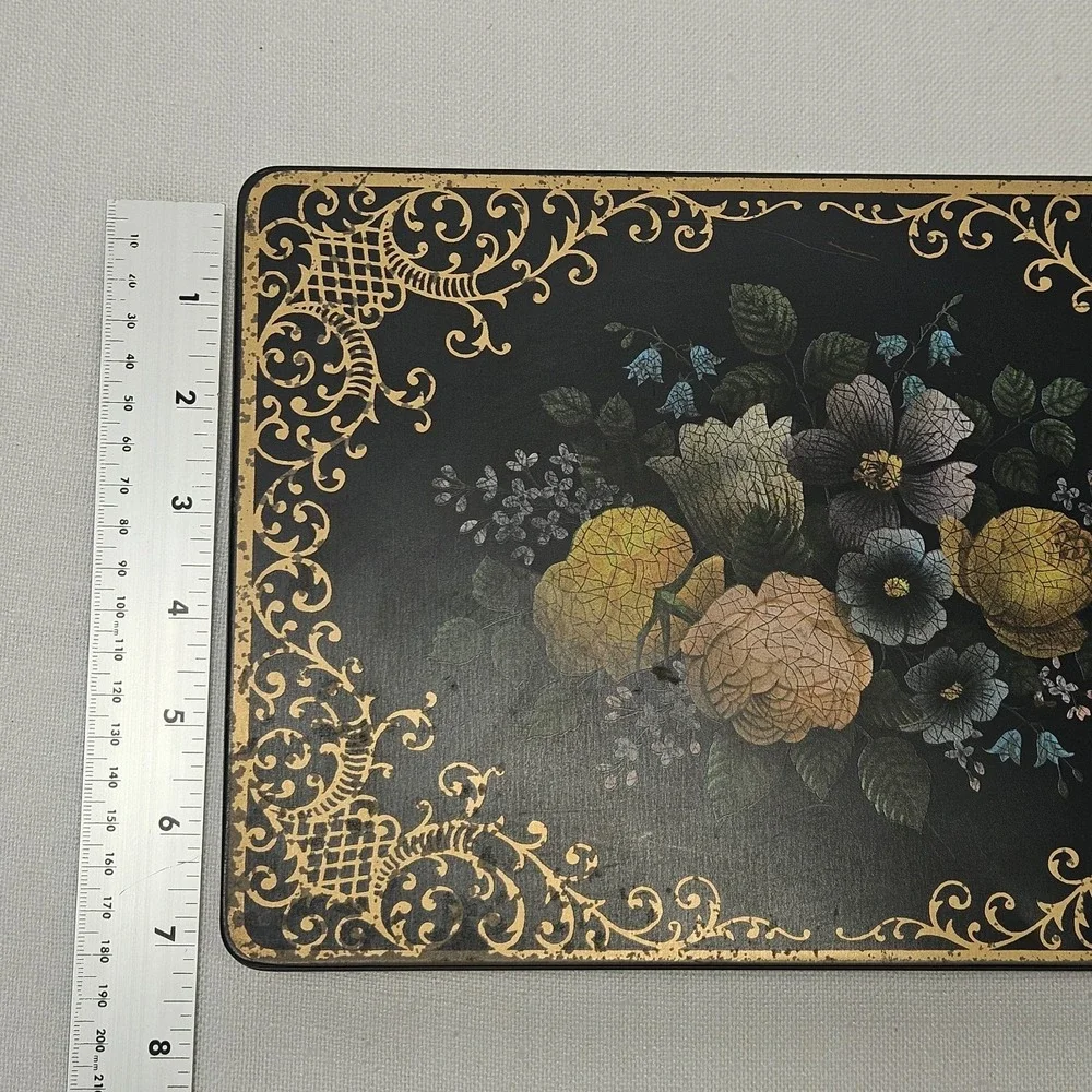 VTG Collectible Tin Box Confections Candy Barringer Wallis and Manners Flowers